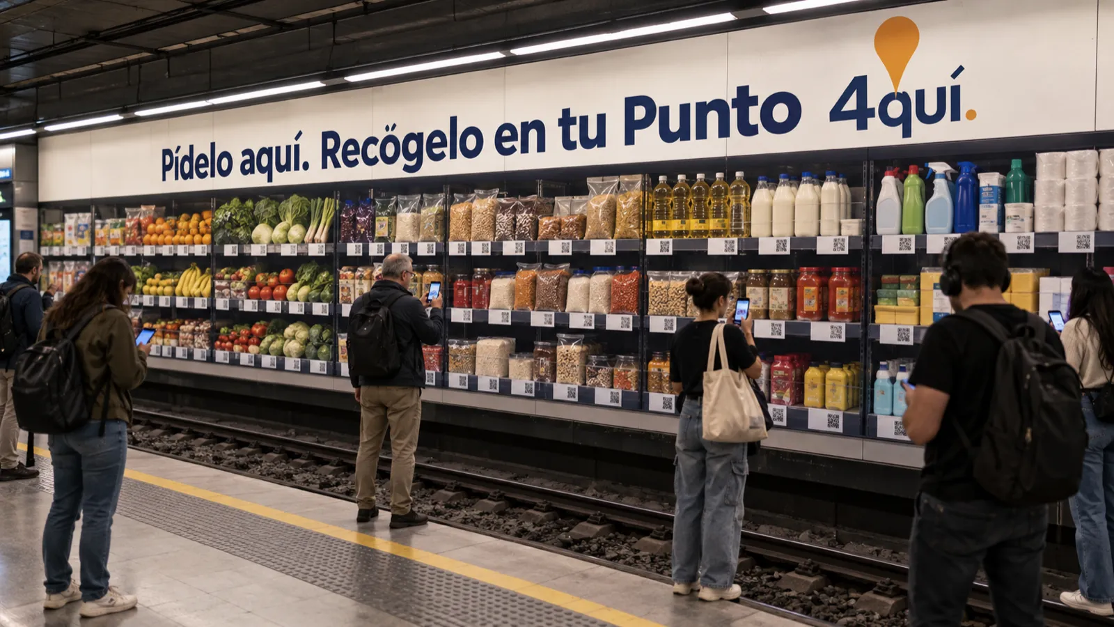 Lineal fotográfico en el andén del metro: pídelo aquí, recógelo en tu Punto 4quí